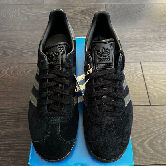 Adidas Gazelle Core Black Gold Metallic Gum ID6105 Men’s 13 - Picture 2 of 6